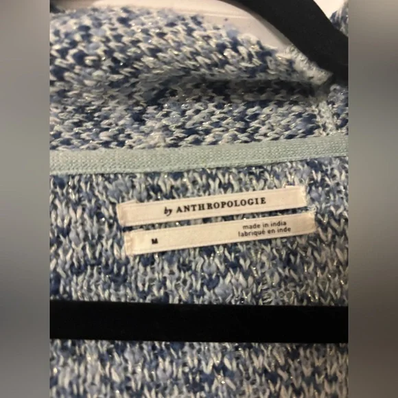 Anthropologie Blue and Green Patterned cardigan - Picture 7 of 7